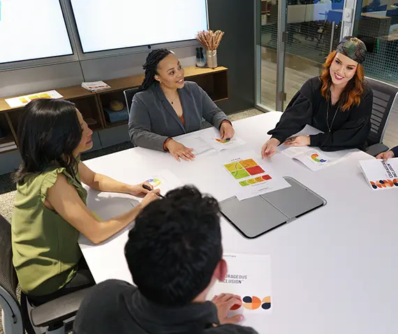 people meeting at office table